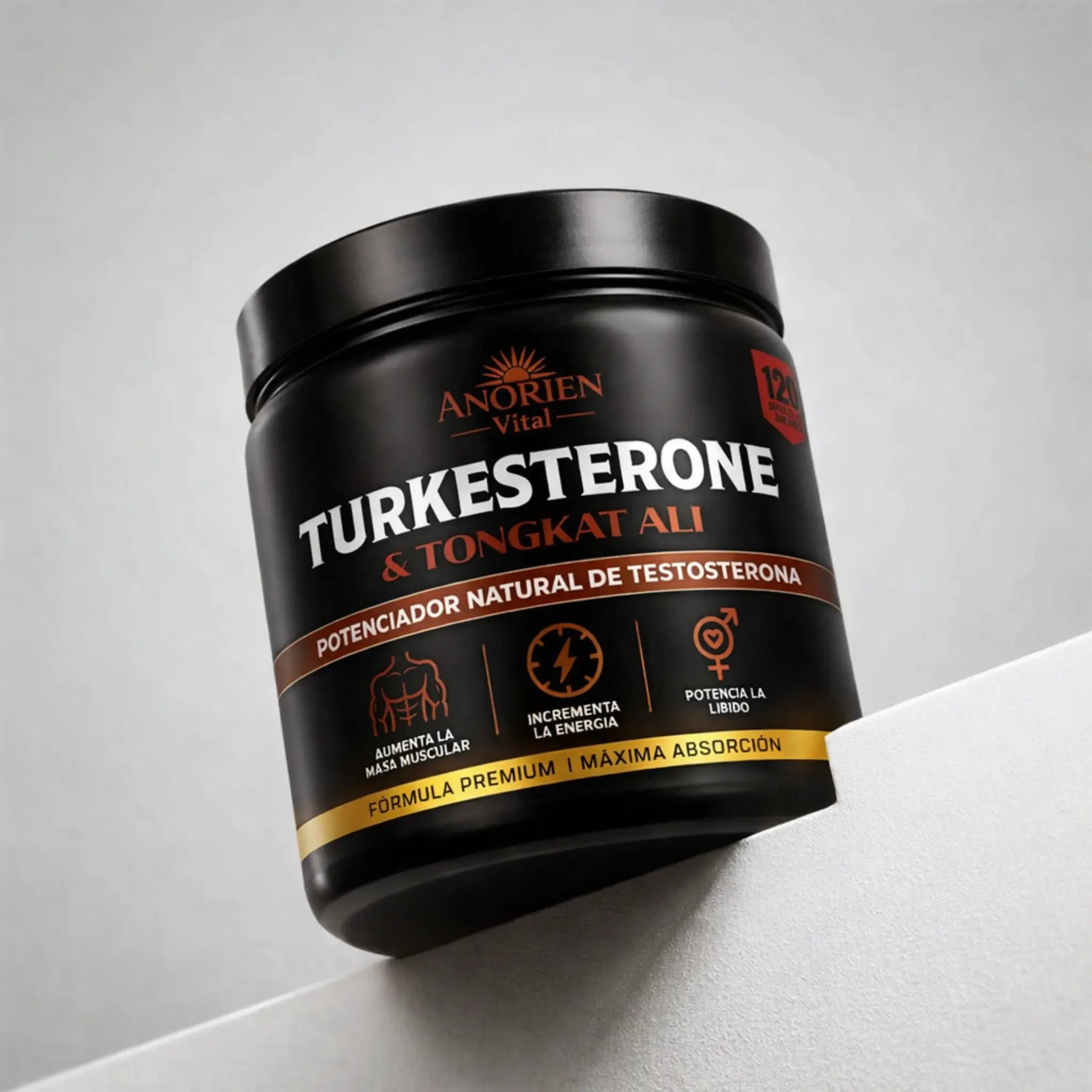 Turkesterone - Fórmula Premium para Resistencia, Fuerza y Vitalidad (120 Cápsulas)